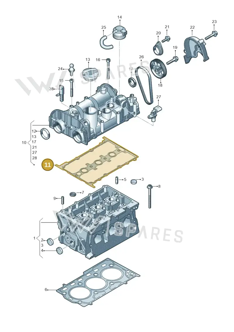 04C103483K — SEAT Arona FR (2017-) diagram 723103500, position 11