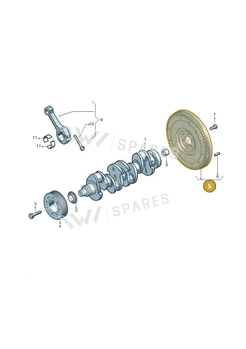 04C105269B — SEAT Ibiza Stylance (2015-) diagram 746105010, position 5
