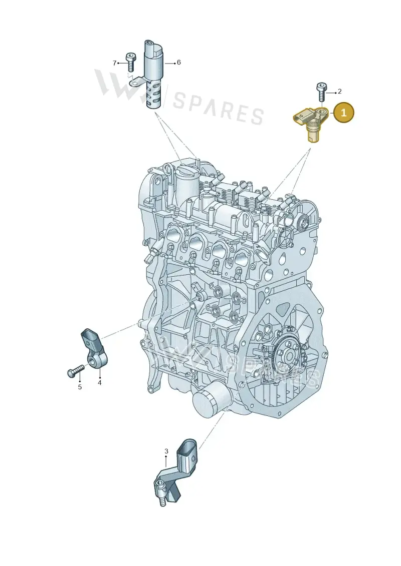 04C907601K — SEAT Formentor TSI CUPRA (2020-) diagram 5h0906032, position 1