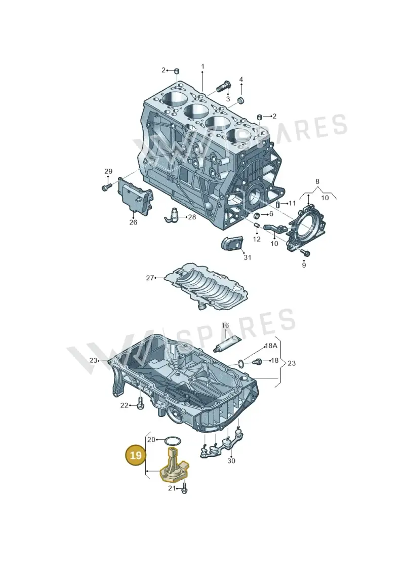 04C907660A — SEAT Formentor TSI CUPRA (2020-) diagram 827103070, position 19