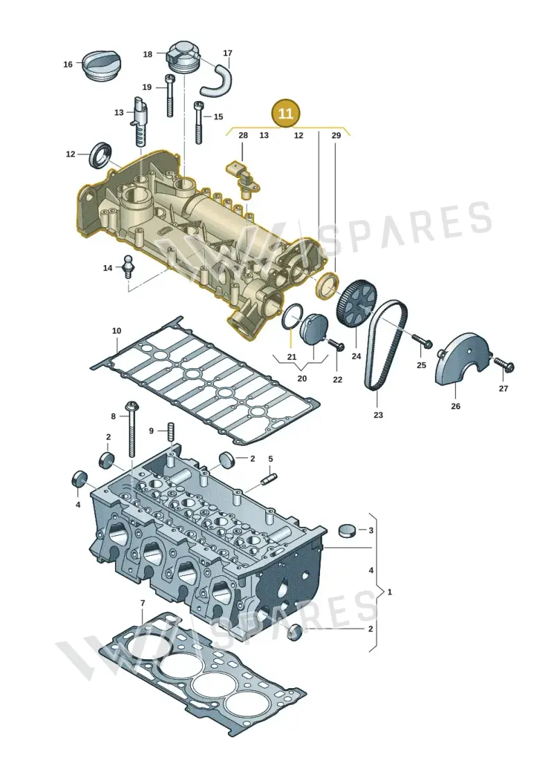 04E103469BQ — SEAT Leon style (2019-) diagram 62x103020, position 11