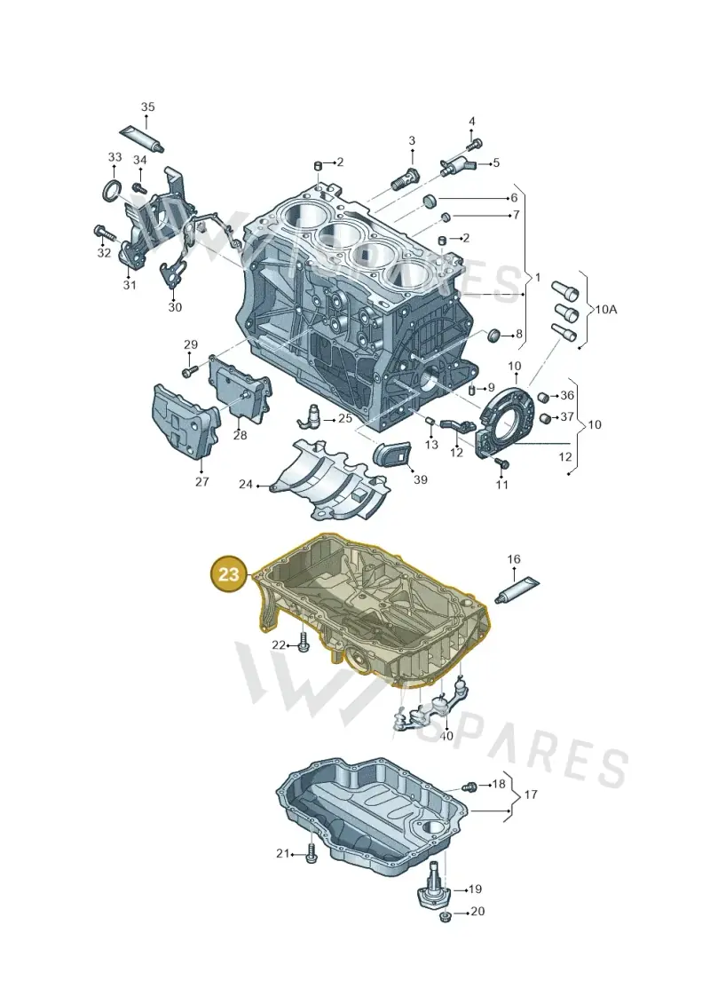 04E103601AC — SEAT Formentor TSI CUPRA (2020-) diagram 827103017, position 23