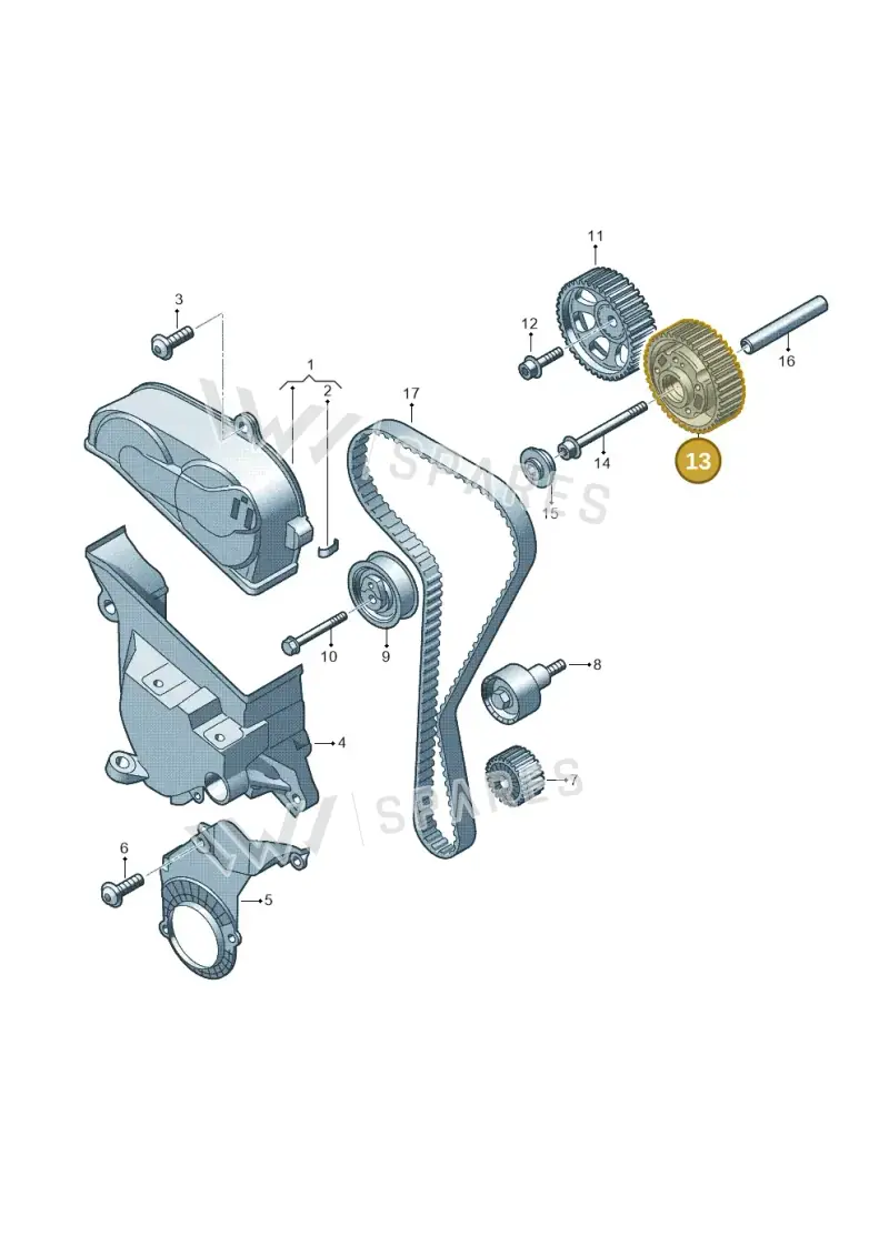 04E109088M — SEAT Ibiza Stylance (2015-) diagram 723109300, position 13