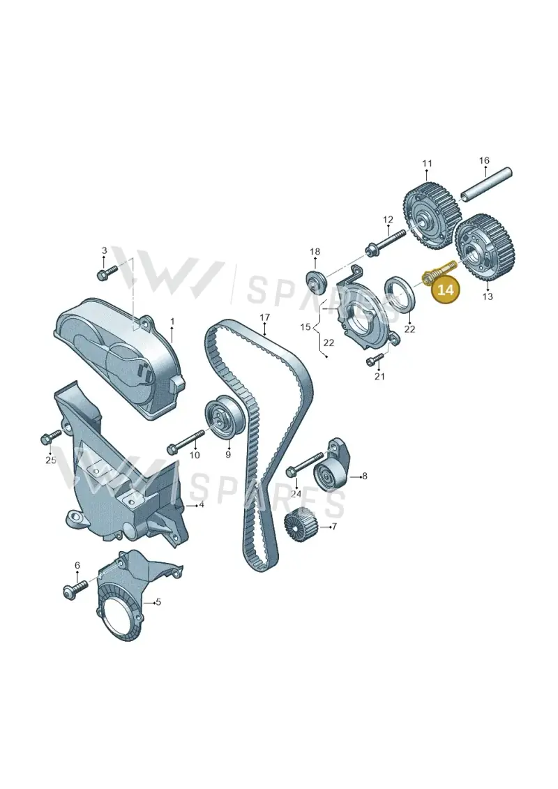 04E109257A — SEAT Formentor TSI CUPRA (2020-) diagram 813109050, position 14