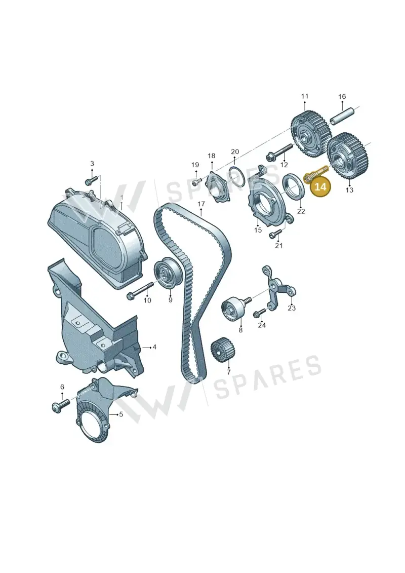 04E109257A — SEAT Formentor TSI CUPRA (2020-) diagram 827109570, position 14