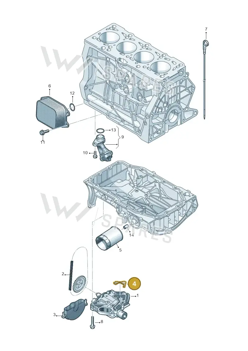 04E115175A — SEAT Formentor TSI CUPRA (2020-) diagram 746115030, position 4
