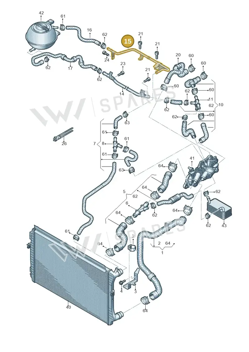 04E121064AH — SEAT Ibiza Stylance (2015-) diagram 773121260, position 15