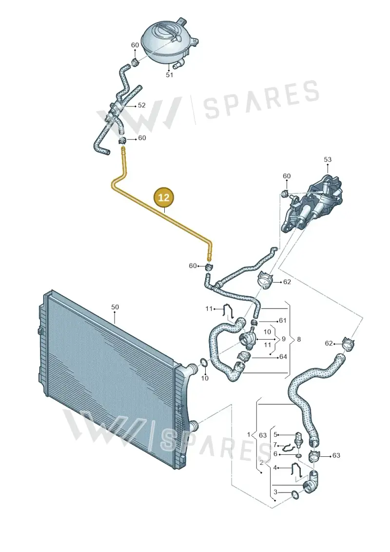 04E121064S — SEAT Formentor TSI CUPRA (2020-) diagram 745121610, position 12