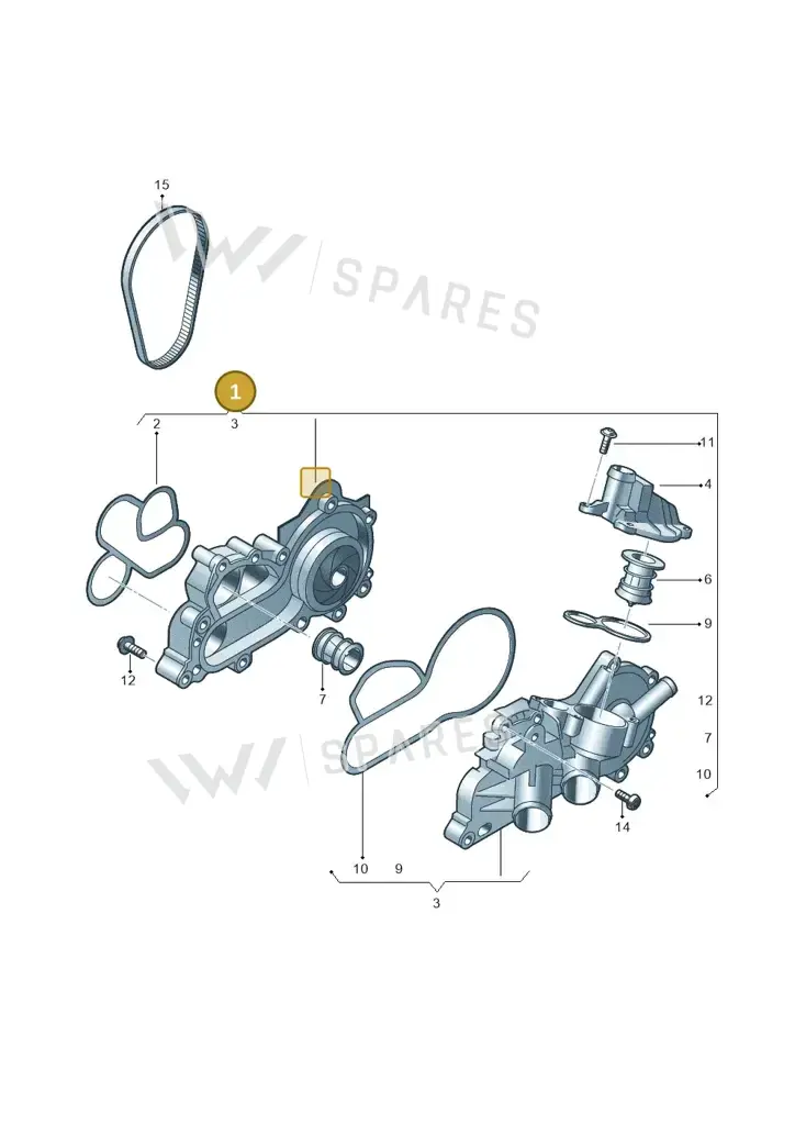 04E121600DG — SEAT Leon ST Stylance (2012-2016) diagram 747121070, position 1
