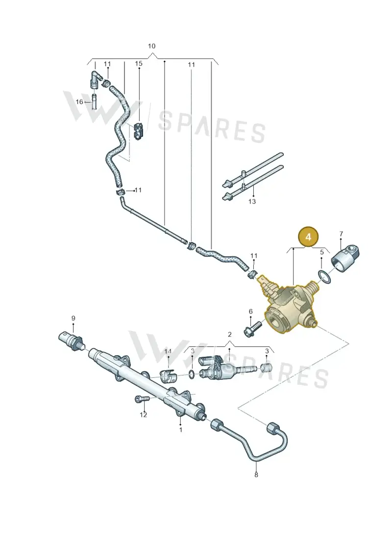 04E127025D — SEAT Tarraco FR (2018-2024) diagram 745133100, position 4