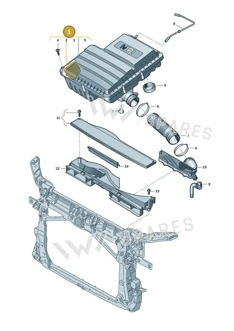 04E129607AR — SEAT Leon style (2019-) diagram 5h0129060, position 1