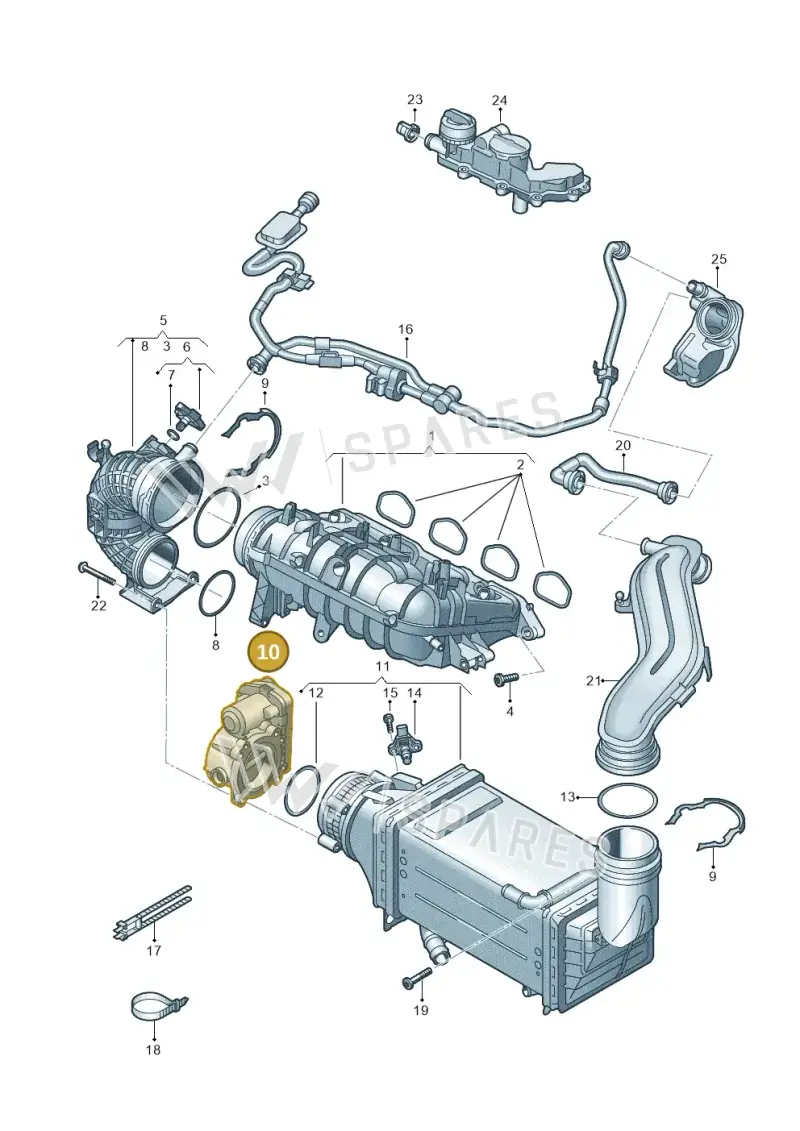 04E133062Q — SEAT Tarraco FR (2018-2024) diagram 813133050, position 10