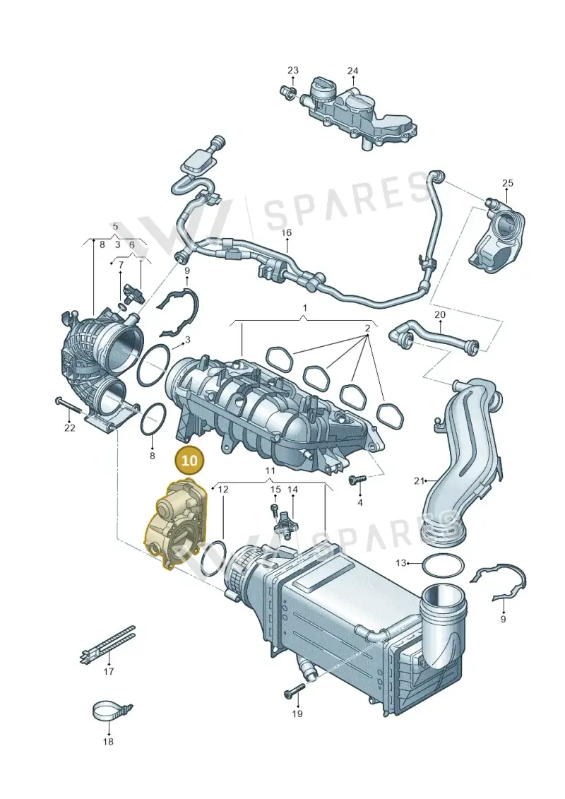 04E133062T — SEAT Formentor TSI CUPRA (2020-) diagram 813133050, position 10