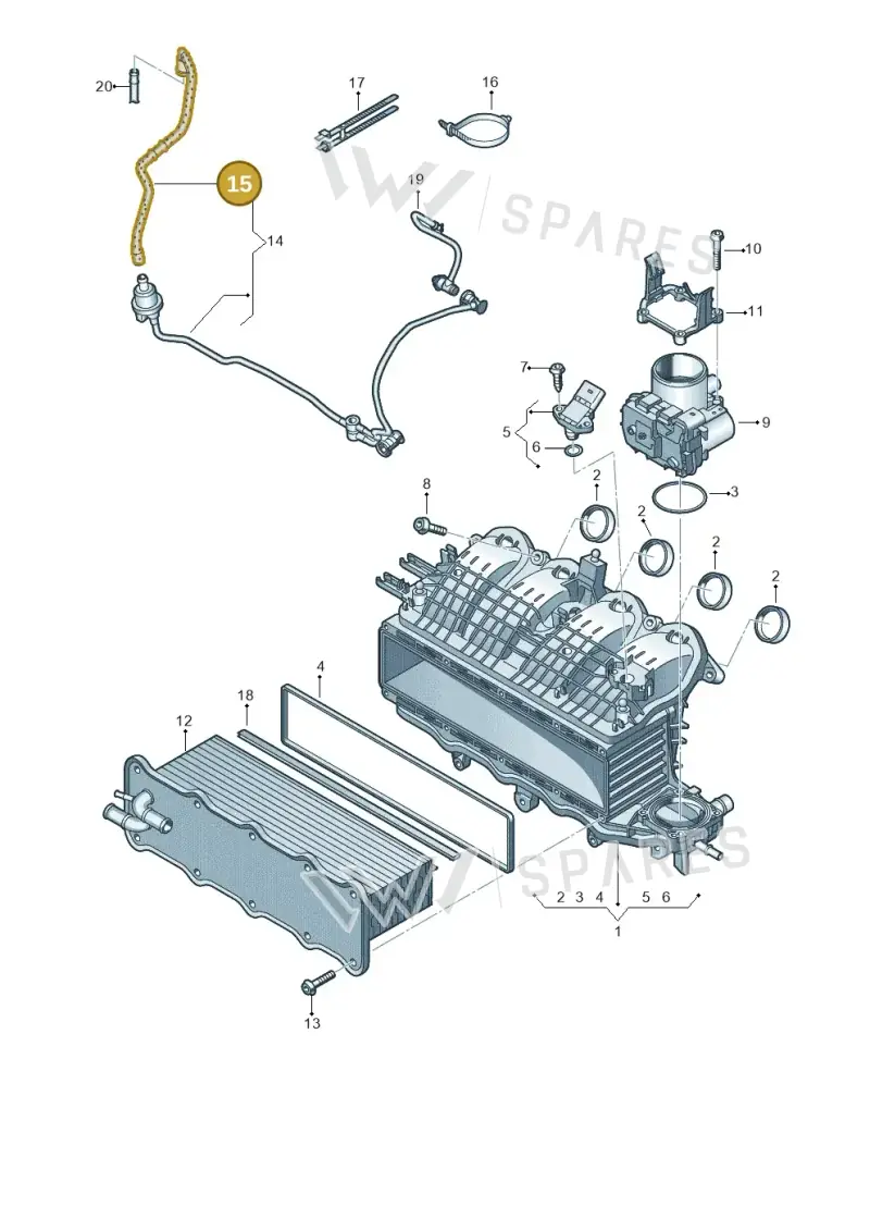 04E133518E — SEAT Leon style (2019-) diagram 884133000, position 15