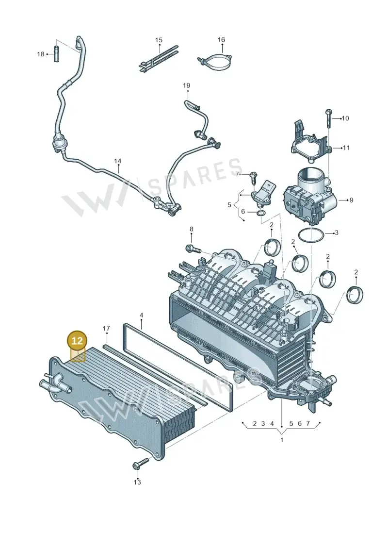 04E145749M — SEAT Leon style (2019-) diagram 747133350, position 12