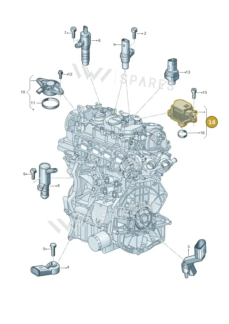 04E906048C — SEAT Leon style (2019-) diagram 907601006, position 14