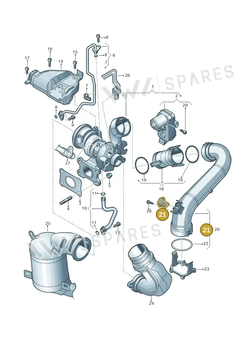 04E906051 — SEAT Leon style (2019-) diagram 884145220, position 21