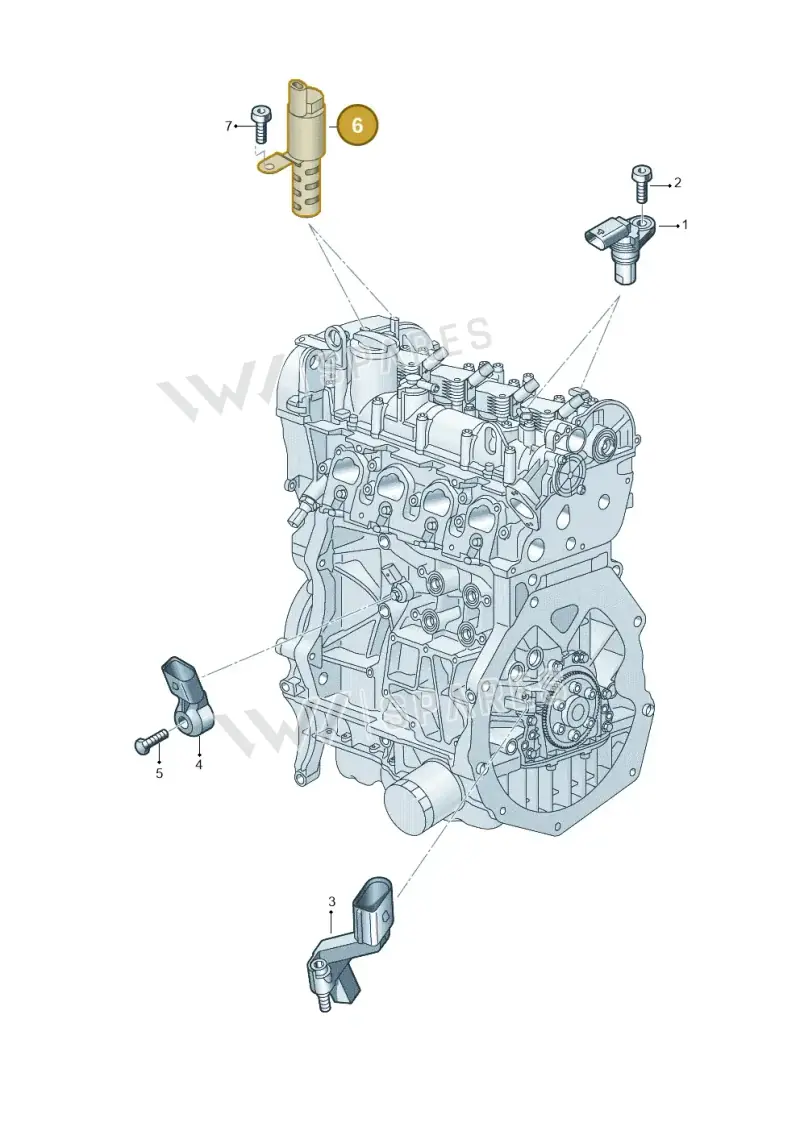 04E906455D — SEAT Formentor TSI CUPRA (2020-) diagram 5h0906032, position 6