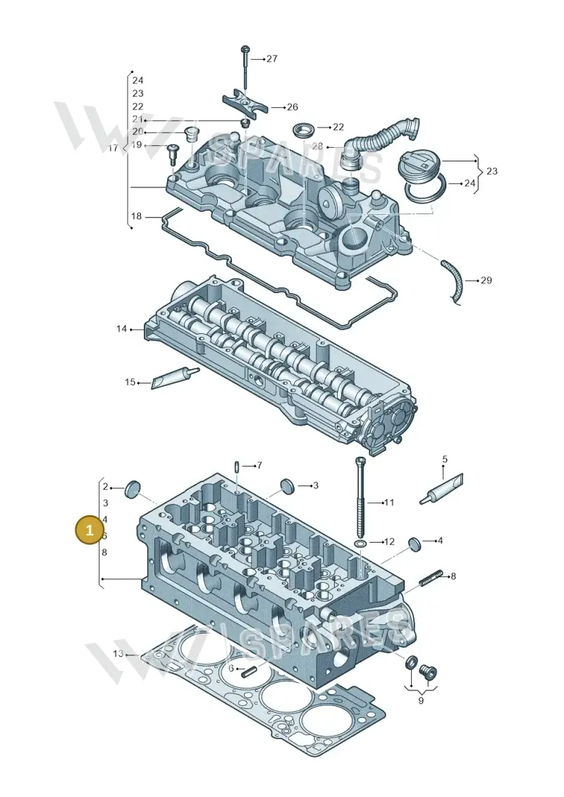 04L103264B — SEAT Tarraco FR (2018-2024) diagram 746103500, position 1