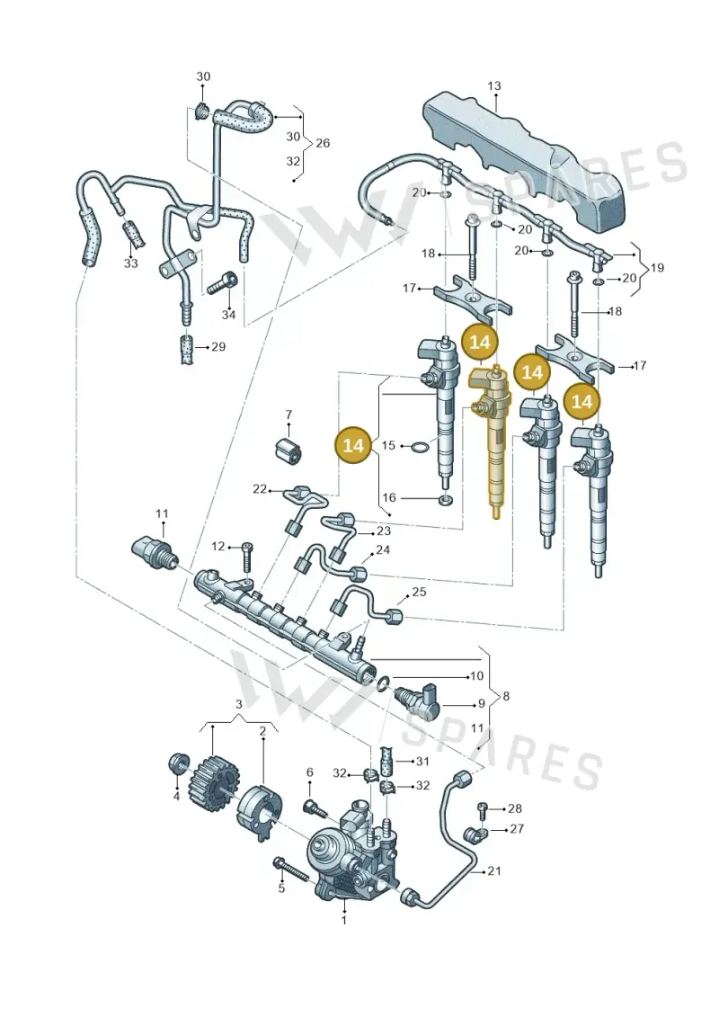 04L130277AJ — SEAT Leon ST Stylance (2016-2020) diagram 746130000, position 14