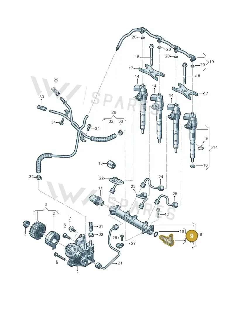 04L130764E — SEAT Formentor TSI CUPRA (2020-) diagram 793130020, position 9