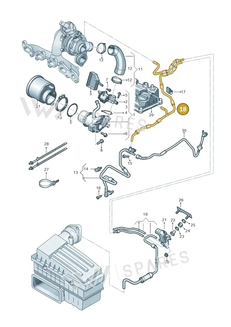 04L131051C — SEAT Tarraco FR (2018-2024) diagram 884131300, position 18
