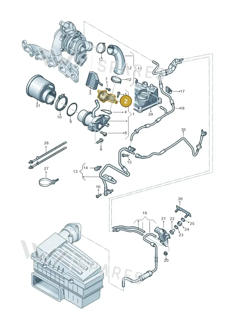 04L131501M — SEAT Tarraco FR (2018-2024) diagram 884131300, position 2
