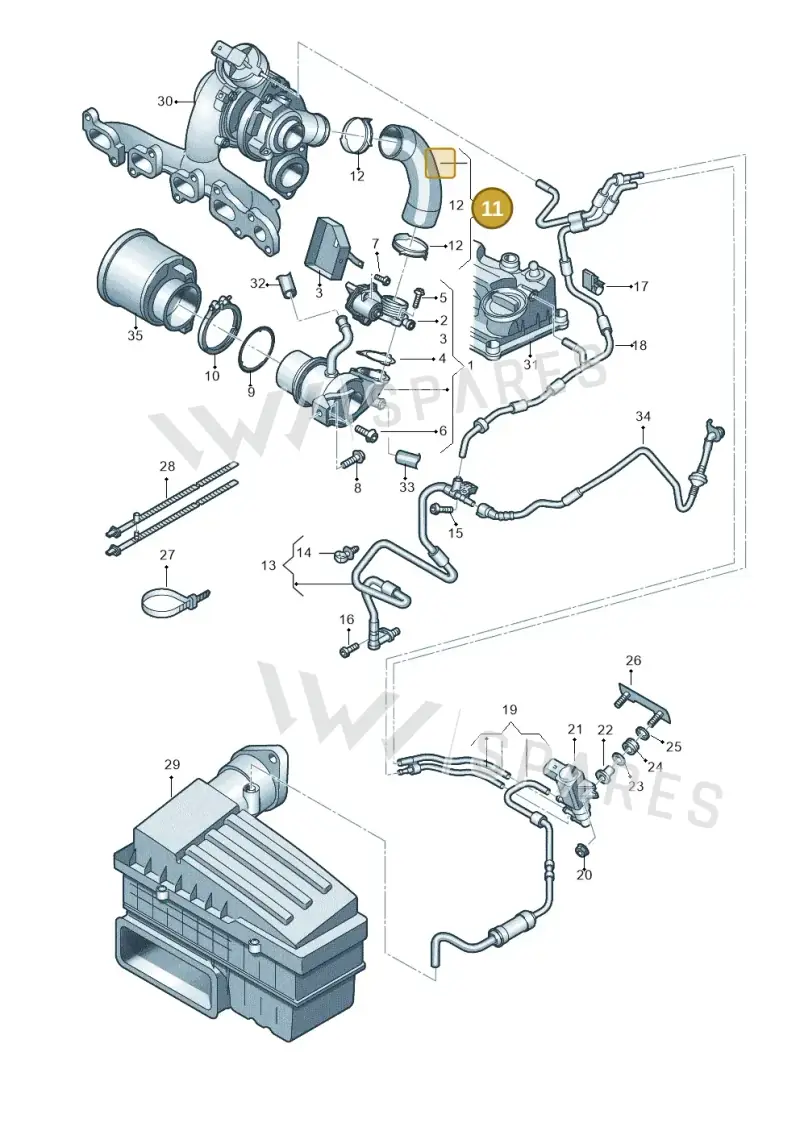 04L131521AF — SEAT Leon ST Stylance (2016-2020) diagram 746131400, position 11