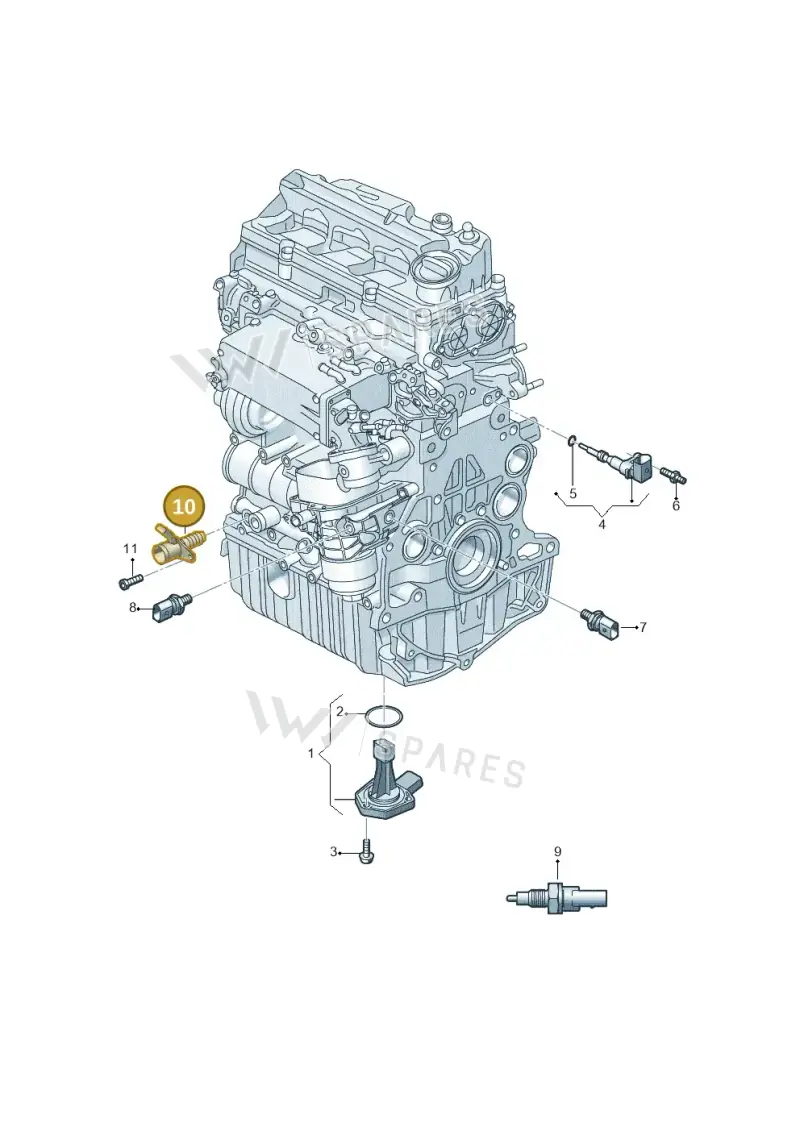 04L906455A — SEAT Leon ST Stylance (2016-2020) diagram 745919400, position 10