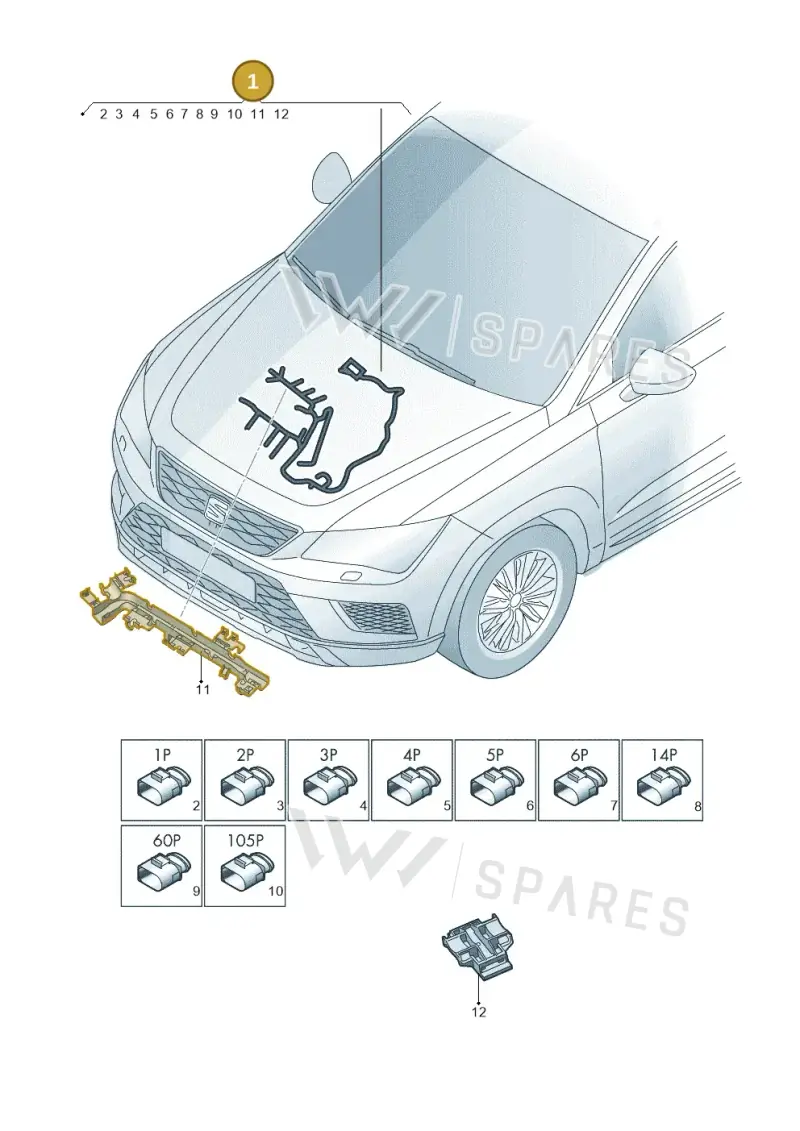 04L972627JR — SEAT Leon ST Stylance (2016-2020) diagram 893971150, position 1