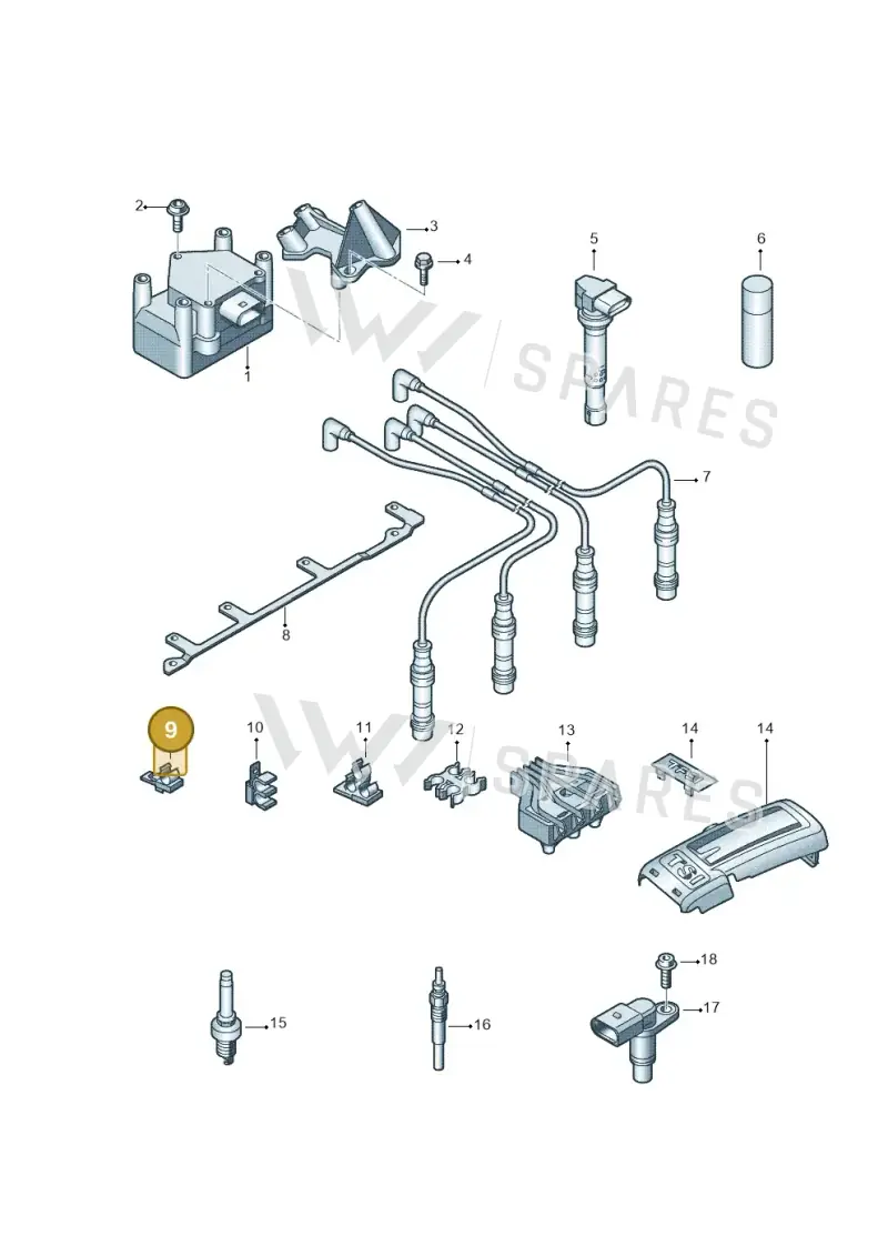 050905471 — SEAT Altea XL Reference (2013-2013) diagram 694905000, position 9