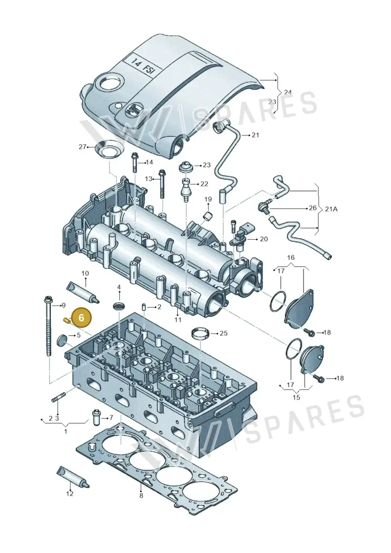 056103379 — SEAT Altea XL Reference (2013-2013) diagram 456103130, position 6