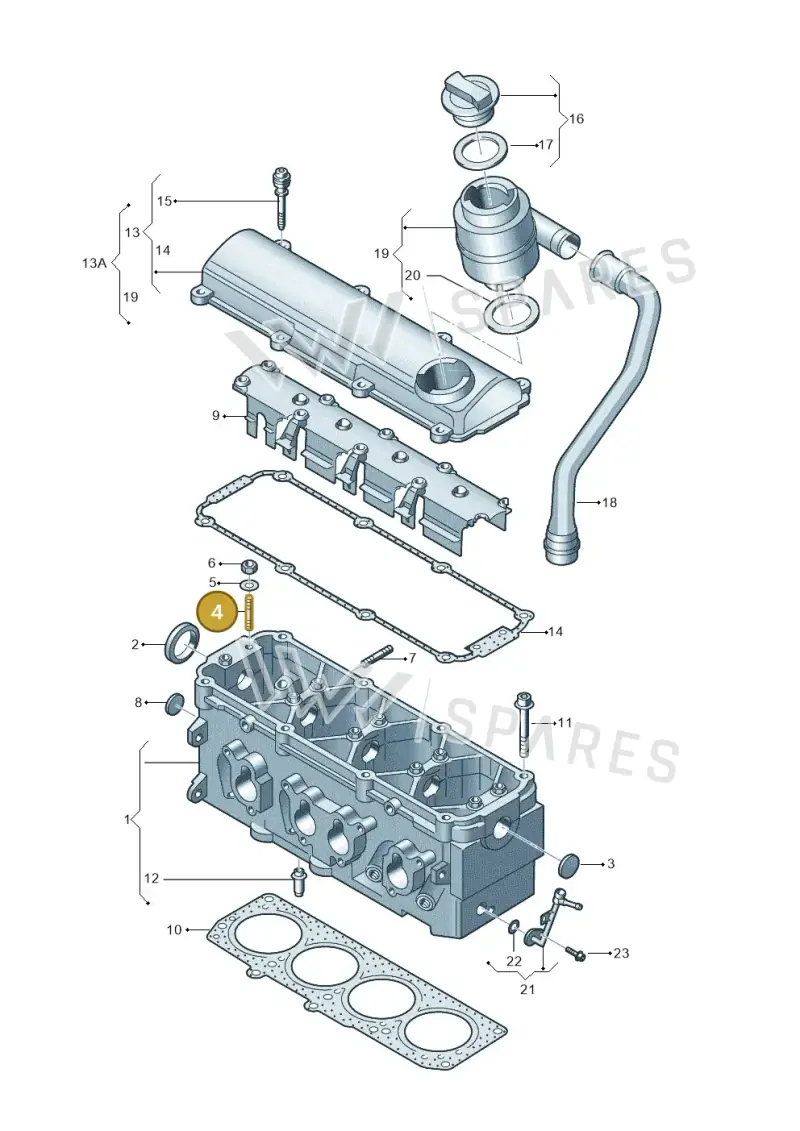 056103397 — SEAT Altea XL Reference (2013-2013) diagram 209103470, position 4