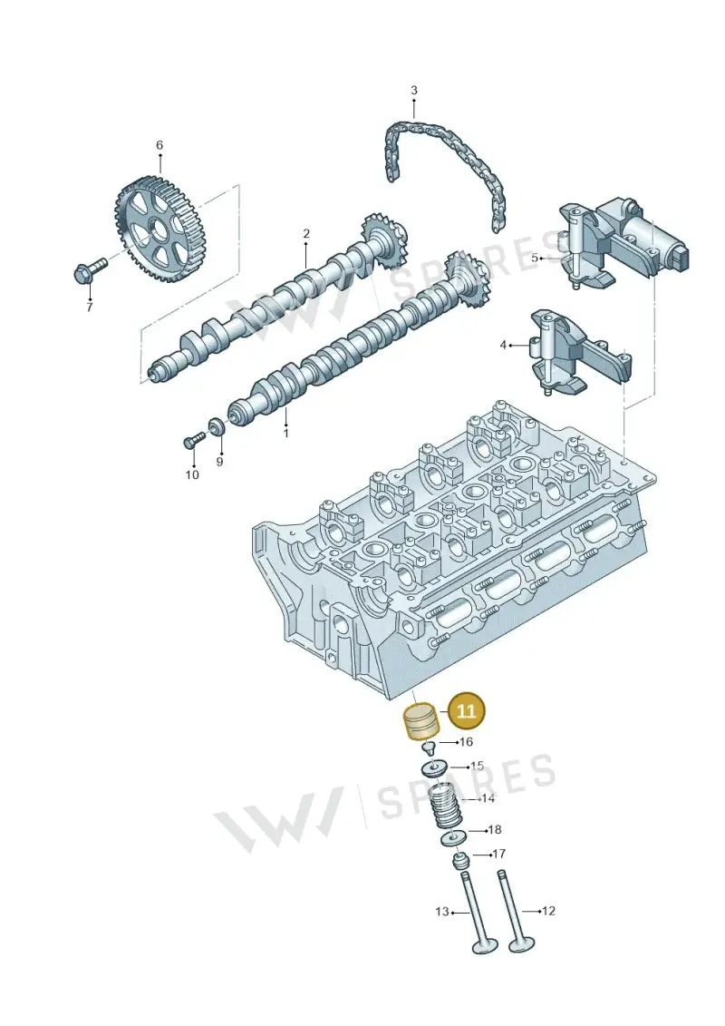 058109309F — SEAT Exeo ST Reference (2008-2011) diagram 226109200, position 11