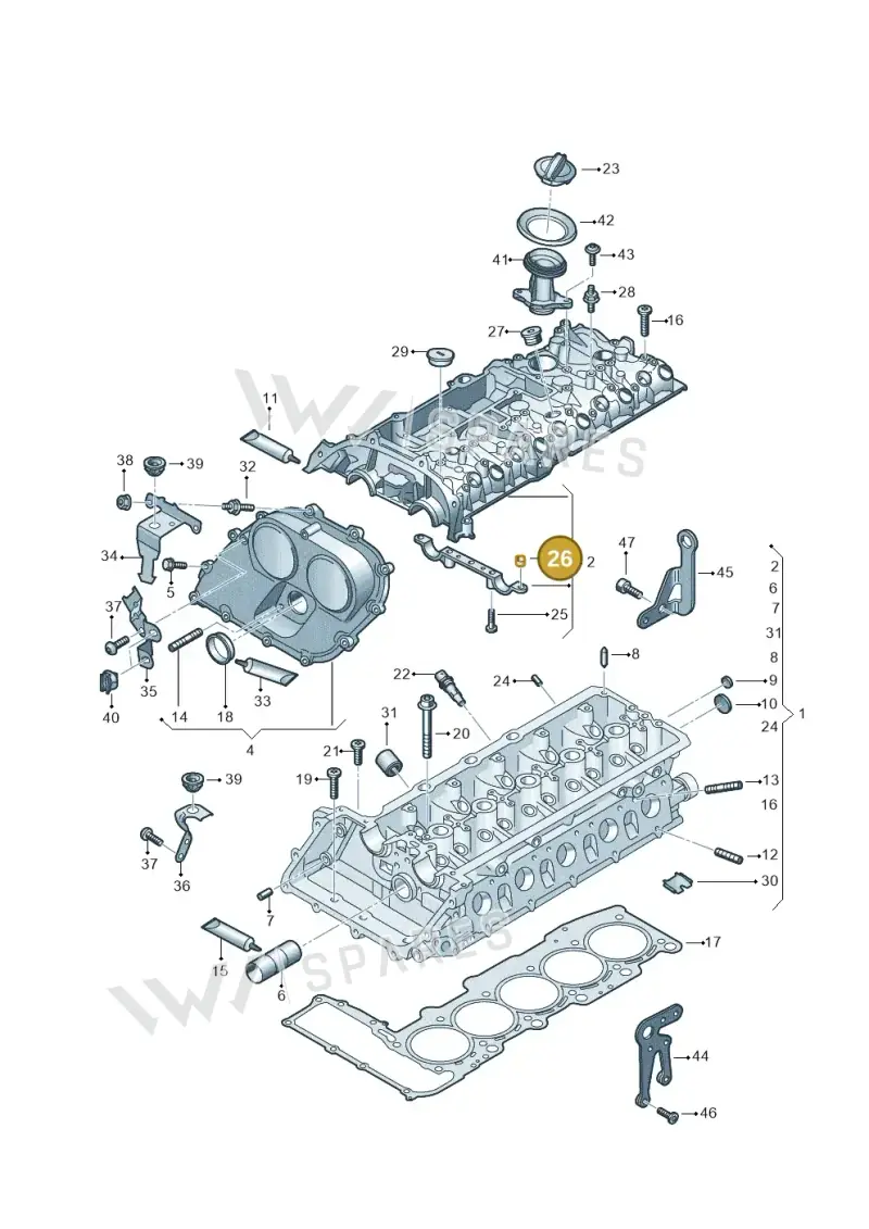 059103139B — SEAT Formentor TSI CUPRA (2020-) diagram 596103040, position 26