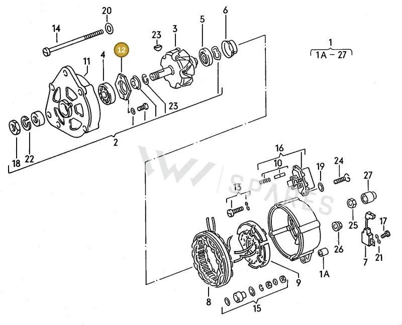 059903543 — SEAT Ibiza/Cordoba (SEAT) (1992-1996) diagram 084161000, position 12