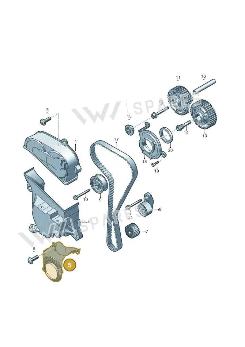 05C109175A — SEAT Leon style (2019-) diagram 837109053, position 5
