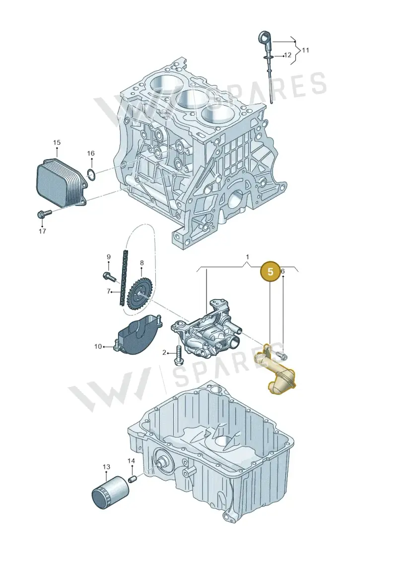 05C115251 — SEAT Leon style (2019-) diagram 5h0115002, position 5