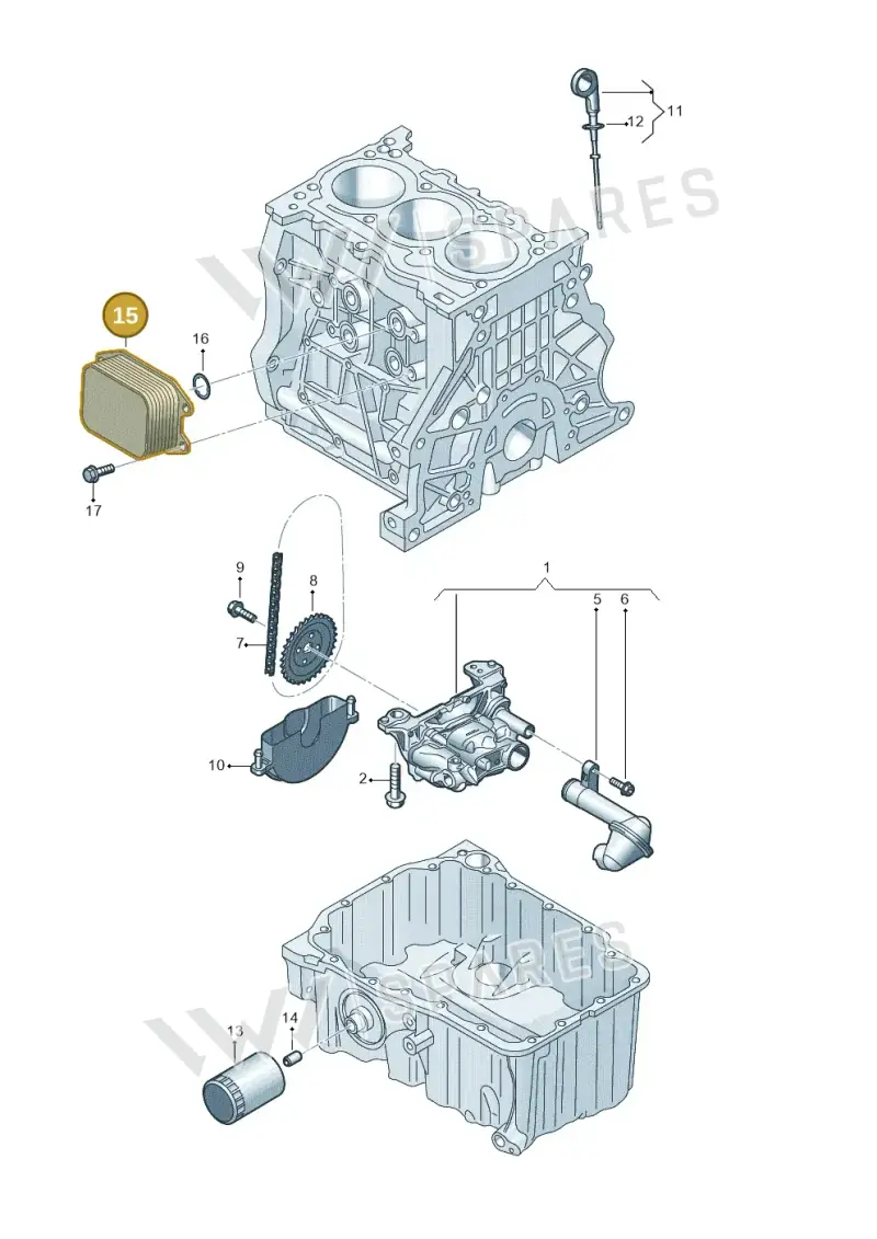 05C117013 — SEAT Leon style (2019-) diagram 5h0115002, position 15