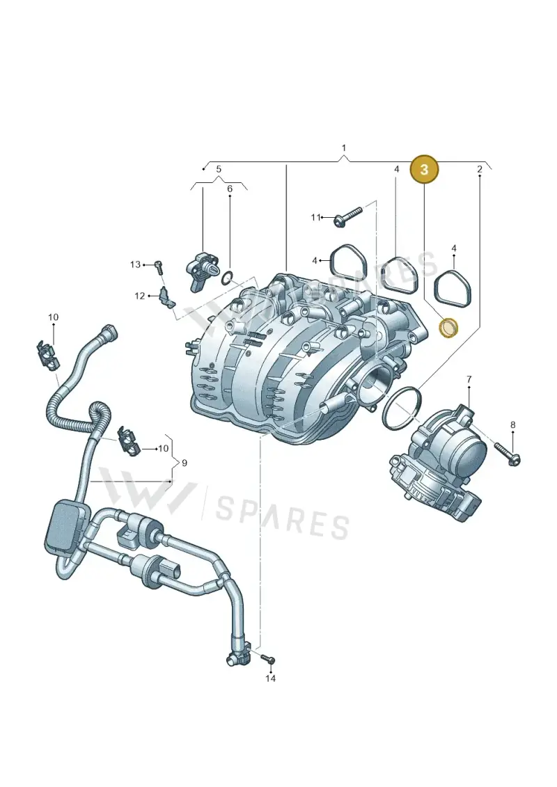 05C129717 — SEAT Ibiza FR (2017-) diagram 837133020, position 3