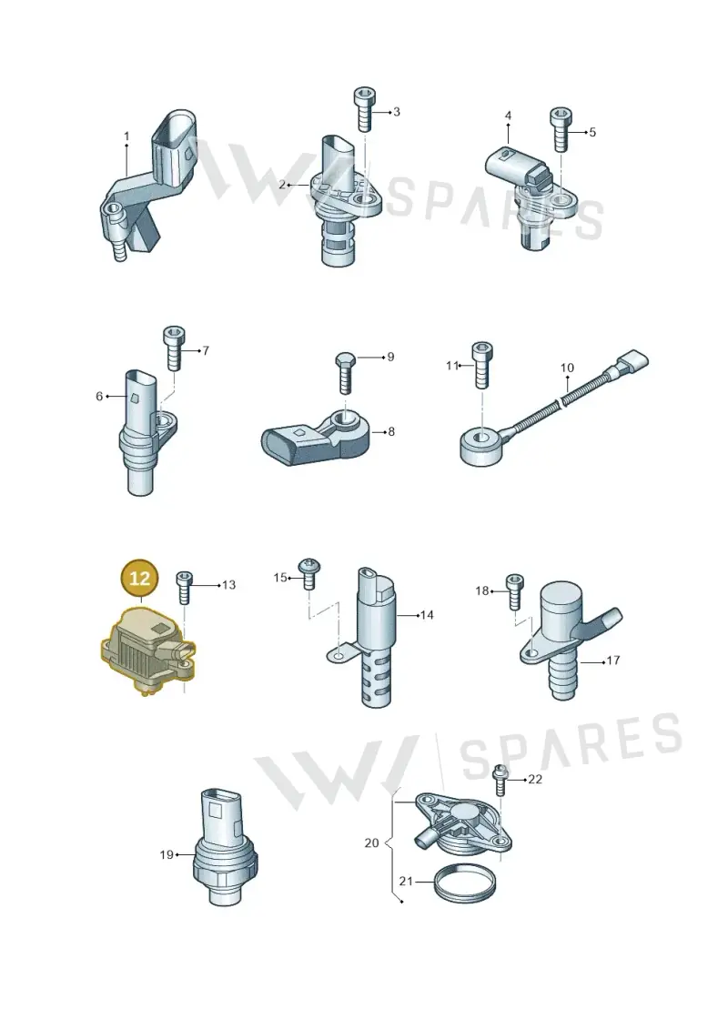 05C906423F — SEAT Ateca Style (2016-) diagram 793906000, position 12
