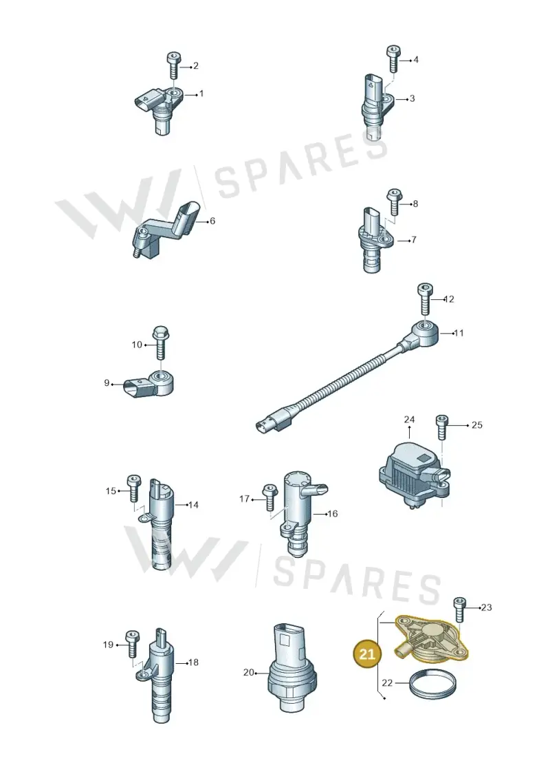 05C906423F — SEAT Arona FR (2017-) diagram 837906300, position 21