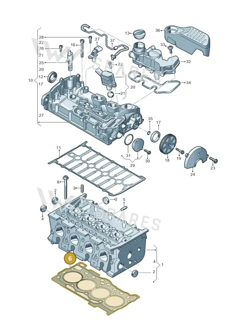 05E103383 — SEAT Leon style (2019-) diagram 813103460, position 6