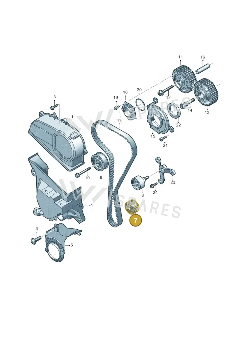 05E105263 — SEAT Formentor TSI CUPRA (2020-) diagram 827109570, position 7