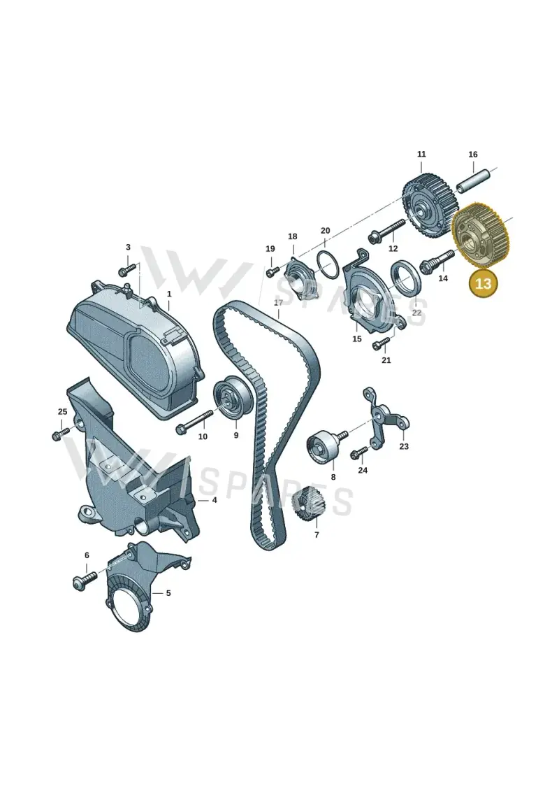 05E109088F — SEAT Formentor TSI CUPRA (2020-) diagram 2ka109010, position 13
