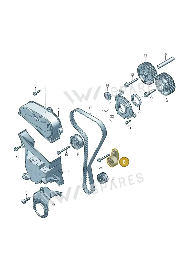 05E109244 — SEAT Formentor TSI CUPRA (2020-) diagram 813109050, position 8