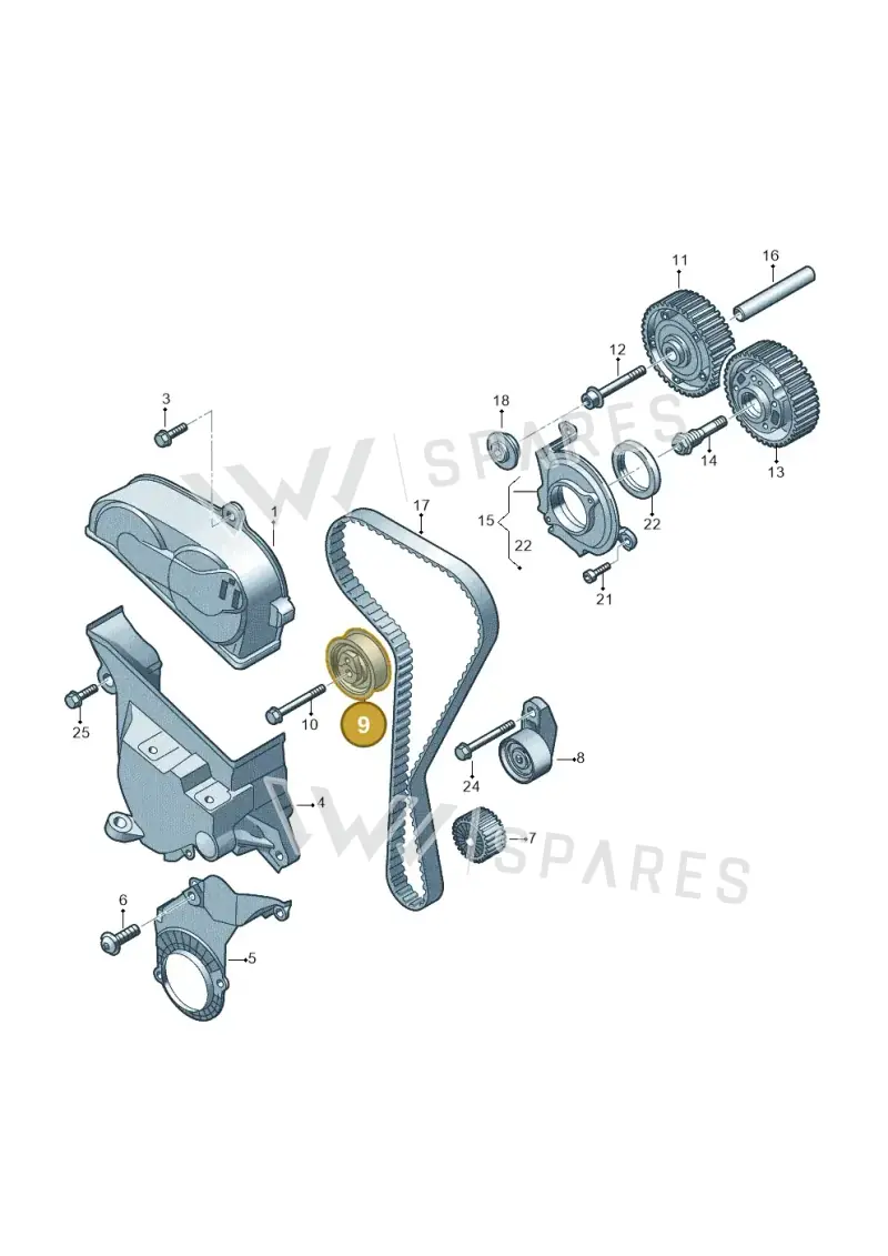 05E109479B — SEAT Formentor TSI CUPRA (2020-) diagram 813109050, position 9