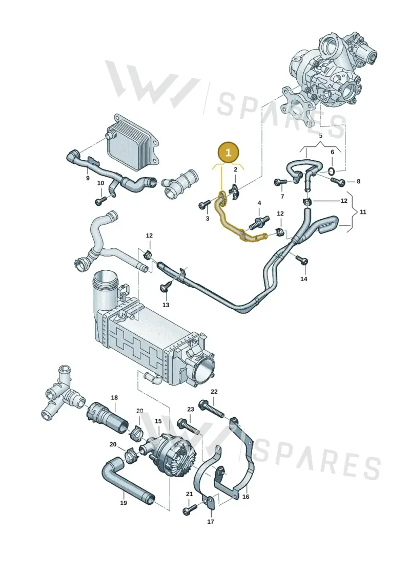 05E121497H — SEAT 578 platform diagram 2ka121308, position 1