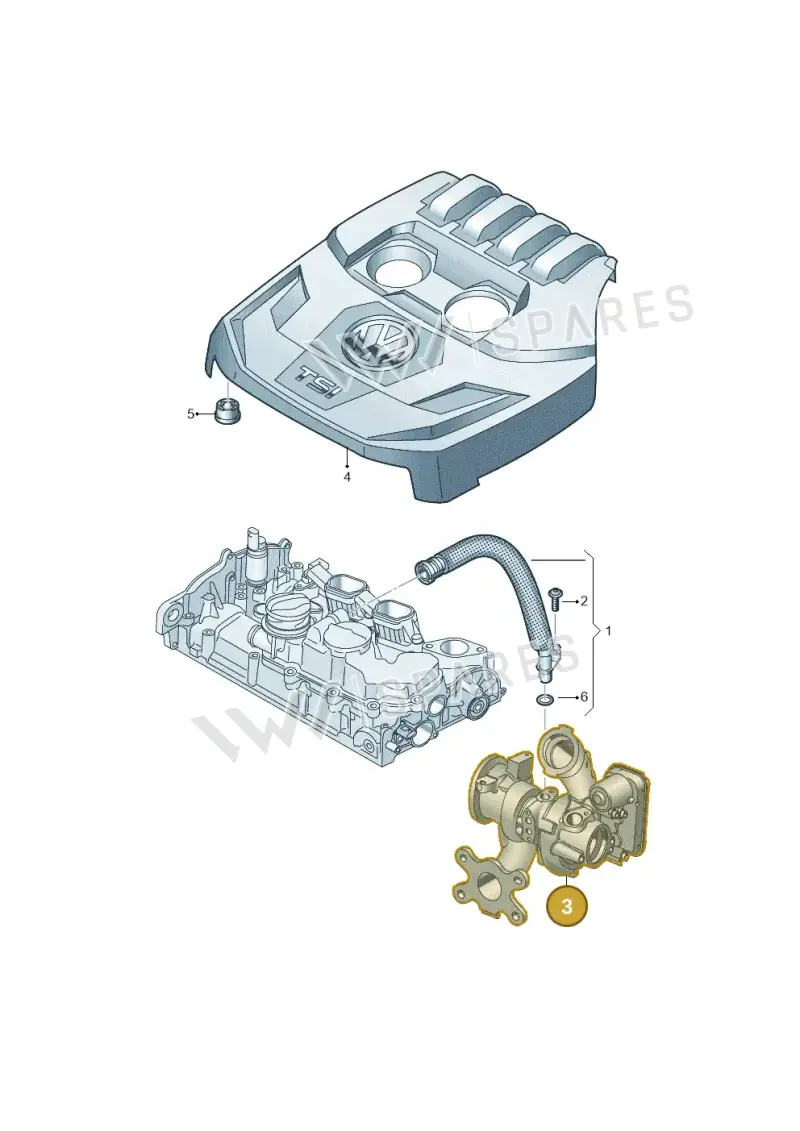 05E145701N — SEAT Leon ST Stylance (2016-2020) diagram 827103790, position 3
