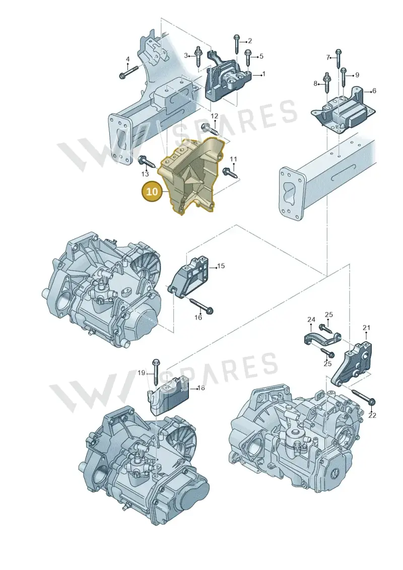 05E199275E — SEAT Formentor TSI CUPRA (2020-) diagram 746199250, position 10